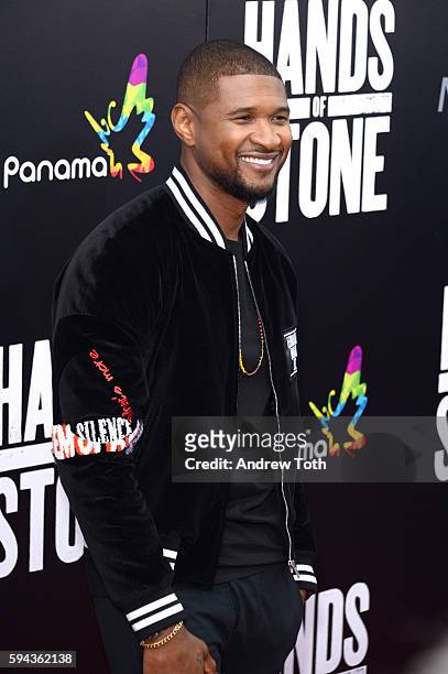 Usher attends the "Hands of Stone" U.S. Premiere at SVA Theater on August 22, 2016 in New York City.