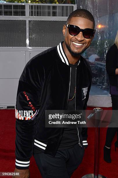 Usher attends the "Hands of Stone" U.S. Premiere at SVA Theater on August 22, 2016 in New York City.