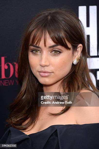 Ana De Armas attends the "Hands of Stone" U.S. Premiere at SVA Theater on August 22, 2016 in New York City.