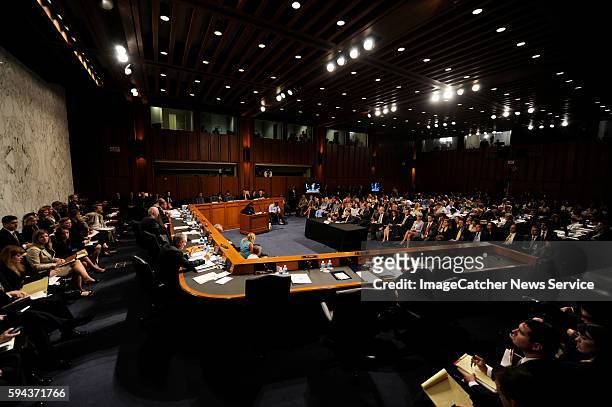 Supreme Court Justice nominee Solicitor General Elena Kagan testifies during her second day of confirmation hearings on Capitol Hill, in Washington...