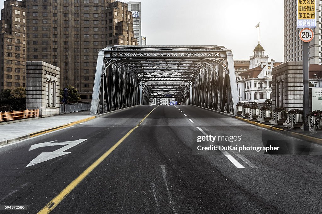 Shanghai waihaidu bridge