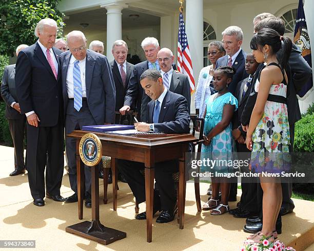 President Obama signs the Family Smoking Prevention and Tobacco Control Act, a historic legislation granting authority over tobacco products to the...