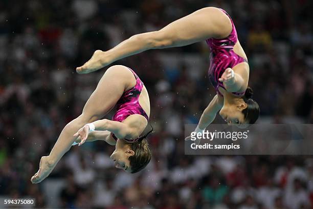 Poalo Espinosa und Tataina Oritz MEX Turmspringen Syncronspringen der Frauen Olympische Sommerspiele 2008 in Peking olympic summer games in Beijing...