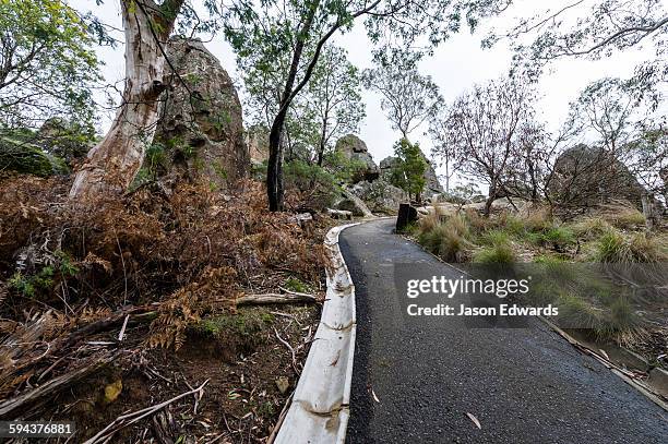 hanging rock recreation reserve, woodend, victoria, australia. - mamelon stock pictures, royalty-free photos & images