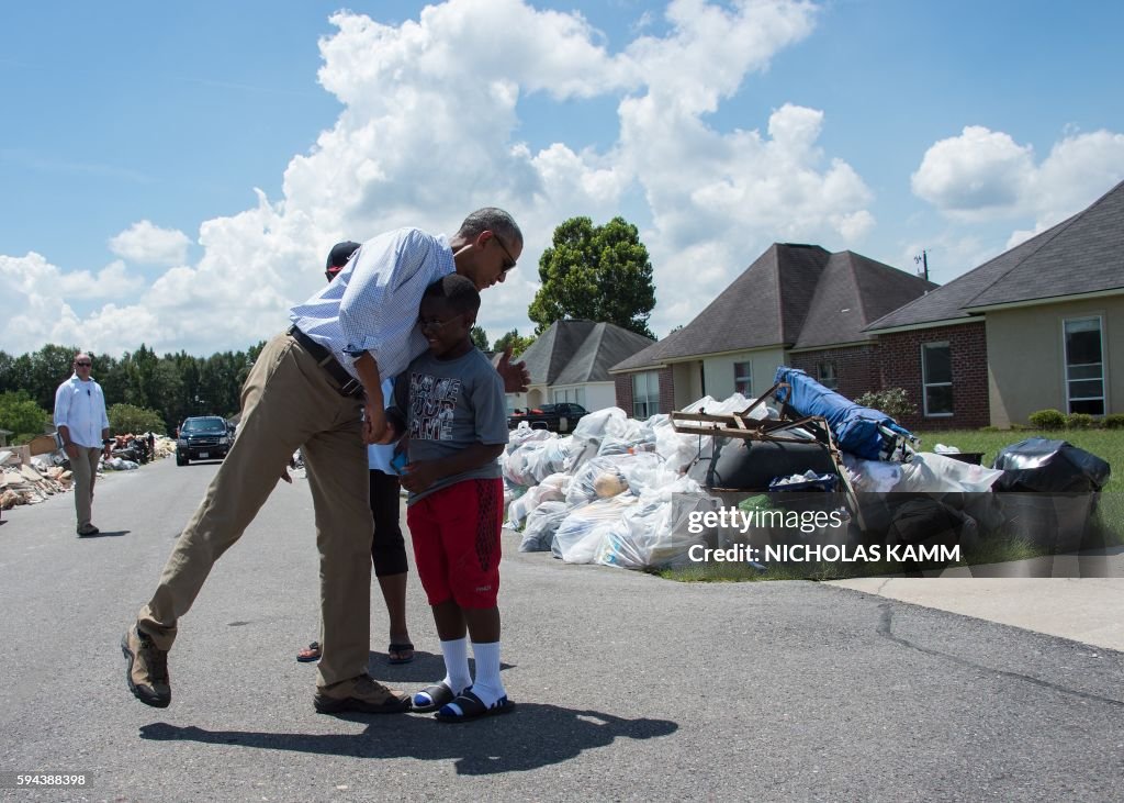 US-VOTE-WEATHER-FLOOD-OBAMA