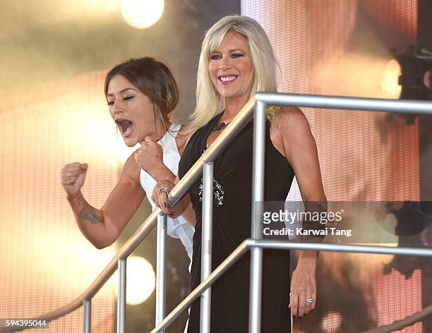 Katie Waissel and Samantha Fox become the 6th and 7th housemates evicted from Celebrity Big Brother 2016 on August 23, 2016 in Borehamwood, United...