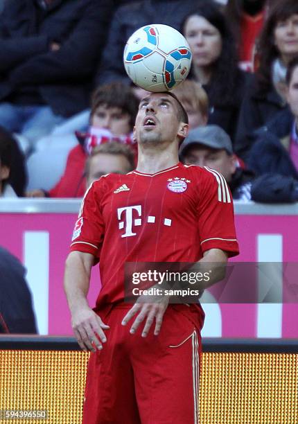 Jongleur Frank RIBERY FC Bayern München 1 Bundesliga Fussball FC Bayern München - Hertha BSC Berlin Saison 2011 / 2012