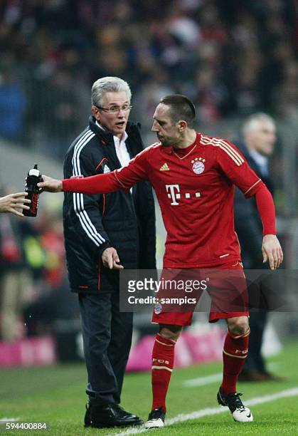 Franck RIBERY FC Bayern München mit Trainer Jupp Heynckes FC Bayern München 1 Bundesliga Fussball FC Bayern München -Hannover 96 5:0 Saison 2012 /...