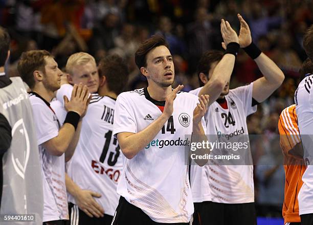 Patrick Groetzki Handball Männer Weltmeisterschaft Viertelfinale : Spanien - Deutschland mens ihf handball worldchampionchip quarterfinal Spain -...