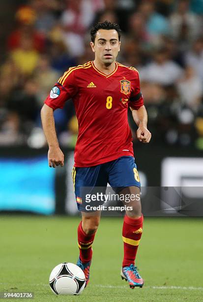 Xavi Hernandes Halbfinale semifinal Portual Spanien Spain 2:4 n Elfmeterschiessen Fussball EM UEFA Euro Europameisterschaft 2012 Polen Ukraine soccer...
