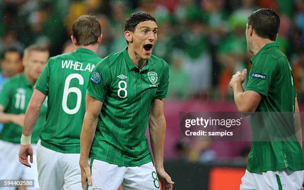 Keith Andrews Fussball EM 2012 Gruppe C : Spanien - Irland UEFA EURO 2012 group C : Spain - Republic of Ireland 14.6.2012 PGE Arena Danzig