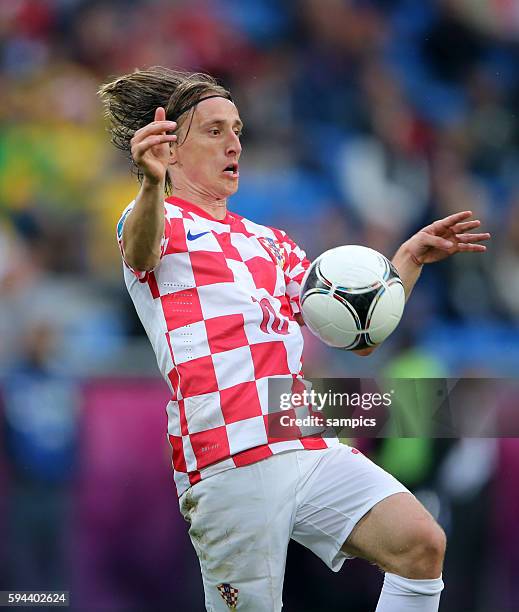 Luka Modric Croatia Kroatien Vorrunde Spiel 10 Gruppe Gruppe C Italien 1 Fussball EM UEFA Euro Europameisterschaft 2012 Polen Ukraine Italy - Croatia...