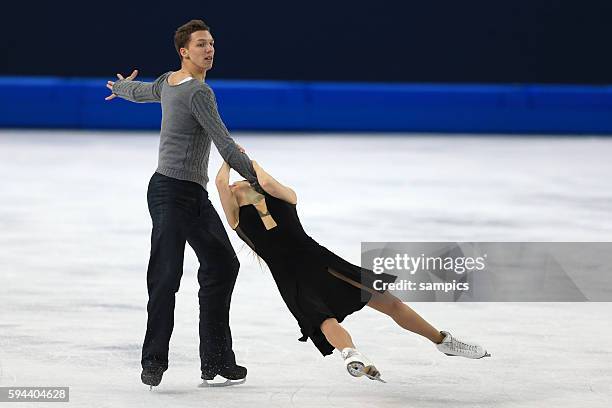 Elena / KATSALAPOV Nikita RUS Eistanz Kür ice dance free Eiskunstlaufen Figure skating olympic winter games 2014 sochi olympische Spiele winterspiele...