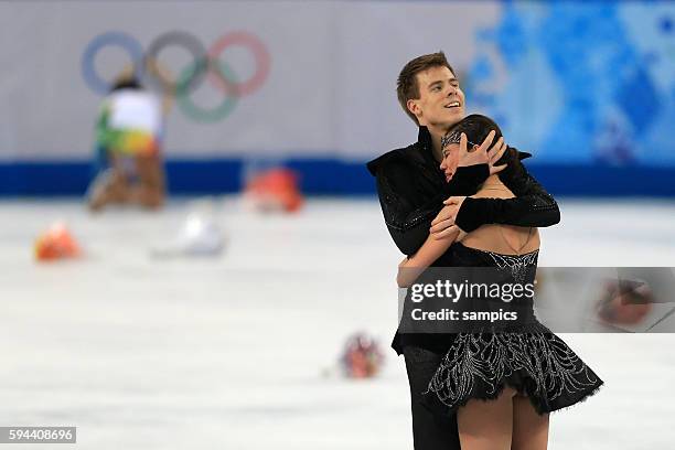 Elena / KATSALAPOV Nikita RUS 3 Eistanz Kür ice dance free Eiskunstlaufen Figure skating olympic winter games 2014 sochi olympische Spiele...