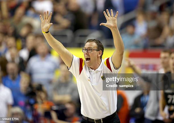 Chris Fleming , Head Coach Germany Euro Basket 2015 : Serbia 66