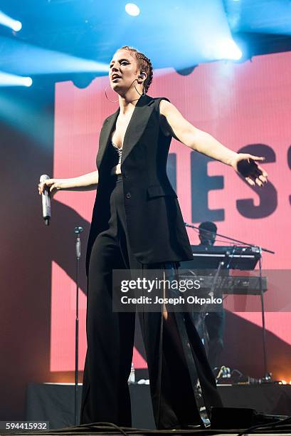 Jess Glynne performs on Day 6 at the Sziget Festival 2016 on August 16, 2016 in Budapest, Hungary.