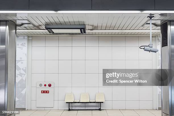 osaka subway stop. osaka, japan - station ストックフォトと画像