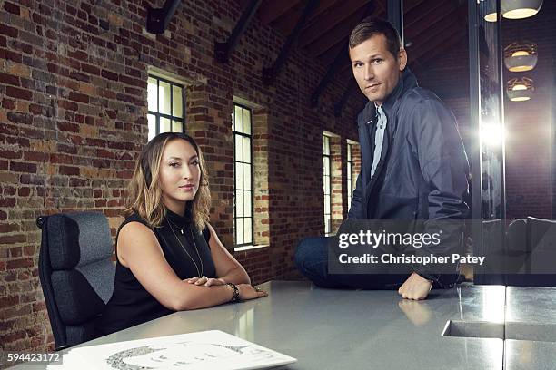 Ryan Raddon aka Kascade is photographed with his manager Stephanie LeFera for Billboard Magazineon May 4, 2016 in Santa Monica, California. Published...