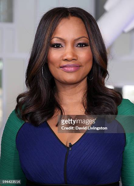 Actress Garcelle Beauvais poses at Hollywood Today Live at W Hollywood on August 23, 2016 in Hollywood, California.
