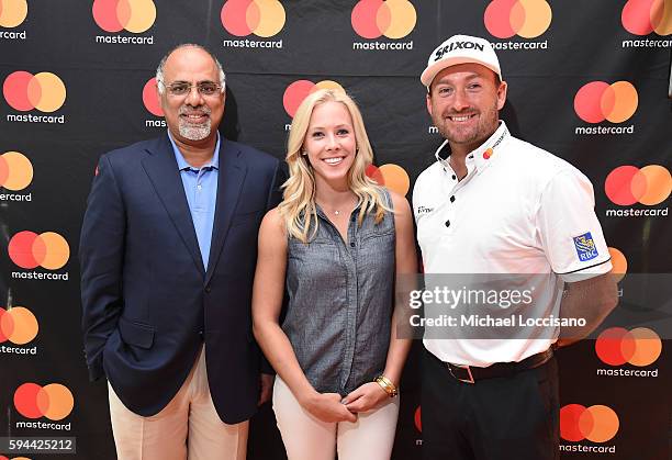 Mastercard Chief Marketing & Communications Officer, Raja Rajamannar, PGA Tour Host Taryn Schaefer and PGA TOUR golfer, Graeme McDowell join forces...