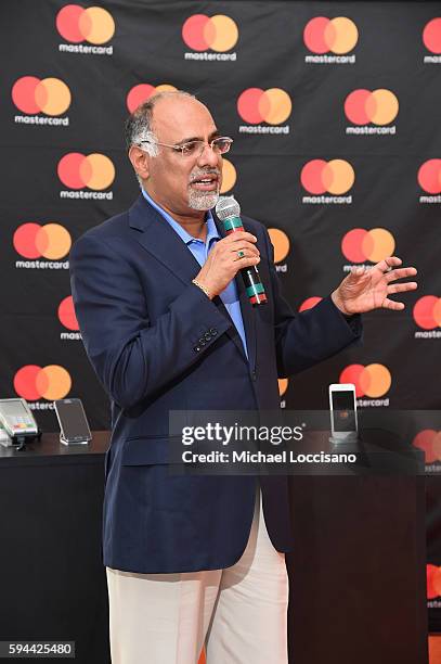 Chief Marketing & Communications Officer, Raja Rajamannar speaks at The Barclays, where Mastercard showcased Masterpass, its omni-channel global...