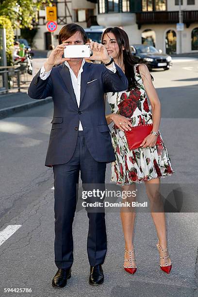 Alexander Dibelius and Laila Maria Witt attend the 'Shadow World' premiere and opening night of the Kitzbuehel Film Festival 2016 at Filmtheater...