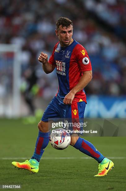 James McArthur of Crystal Palace in action during the EFL Cup Second Round match between Crystal Palace and Blackpool at Selhurst Park on August 23,...