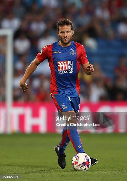 Yohan Cabaye of Crystal Palace in action during the EFL Cup Second Round match between Crystal Palace and Blackpool at Selhurst Park on August 23,...