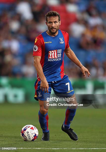 Yohan Cabaye of Crystal Palace in action during the EFL Cup Second Round match between Crystal Palace and Blackpool at Selhurst Park on August 23,...