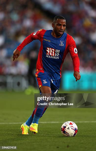 Jason Puncheon of Crystal Palace in action during the EFL Cup Second Round match between Crystal Palace and Blackpool at Selhurst Park on August 23,...