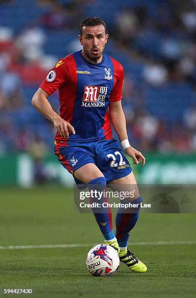 Jordan Mutch of Crystal Palace in action during the EFL Cup Second Round match between Crystal Palace and Blackpool at Selhurst Park on August 23,...