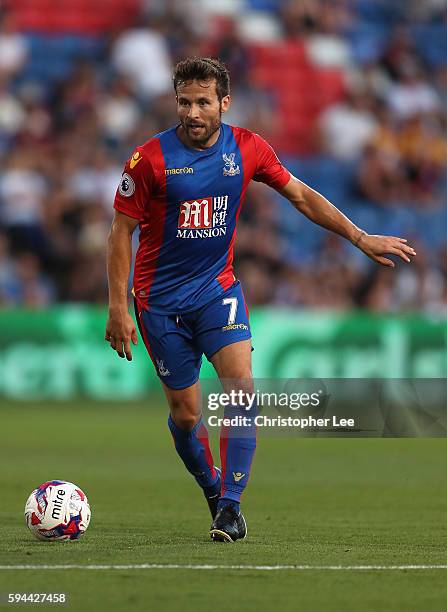 Yohan Cabaye of Crystal Palace in action during the EFL Cup Second Round match between Crystal Palace and Blackpool at Selhurst Park on August 23,...