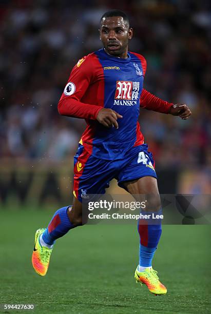 Jason Puncheon of Crystal Palace in action during the EFL Cup Second Round match between Crystal Palace and Blackpool at Selhurst Park on August 23,...