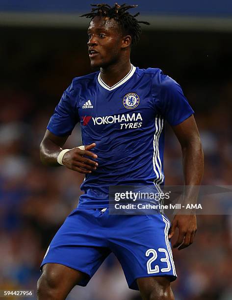 Michy Batshuayi of Chelsea during the EFL Cup match between Chelsea and Bristol Rovers at Stamford Bridge on August 23, 2016 in London, England.