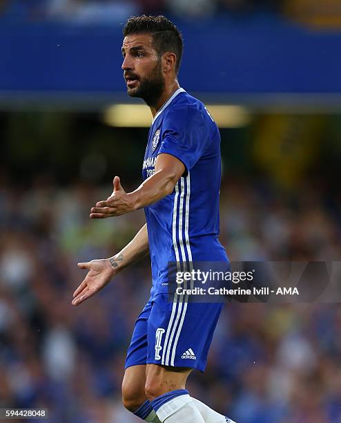 Cesc Fabregas of Chelsea during the EFL Cup match between Chelsea and Bristol Rovers at Stamford Bridge on August 23, 2016 in London, England.