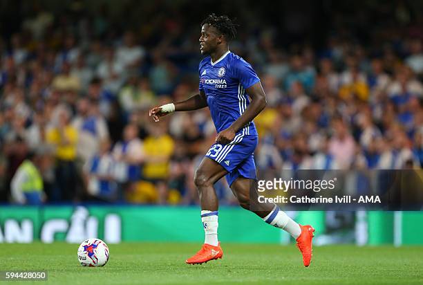 Michy Batshuayi of Chelsea during the EFL Cup match between Chelsea and Bristol Rovers at Stamford Bridge on August 23, 2016 in London, England.