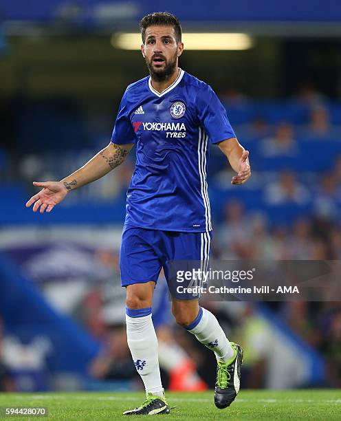 Cesc Fabregas of Chelsea during the EFL Cup match between Chelsea and Bristol Rovers at Stamford Bridge on August 23, 2016 in London, England.