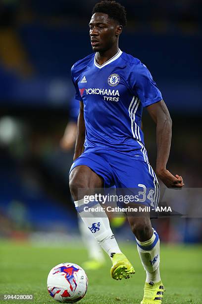 Ola Aina of Chelsea during the EFL Cup match between Chelsea and Bristol Rovers at Stamford Bridge on August 23, 2016 in London, England.