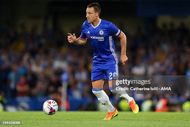 John Terry of Chelsea during the EFL Cup match between Chelsea and Bristol Rovers at Stamford Bridge on August 23, 2016 in London, England.