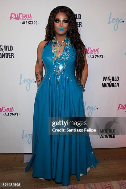 Roxxxy Andrews attends RuPaul's Drag Race All Stars season two premiere at Crosby Street Hotel on August 23, 2016 in New York City.