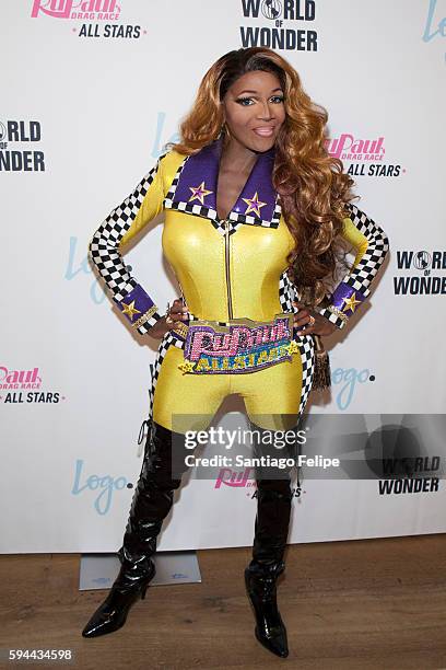 Coco Montrese attends RuPaul's Drag Race All Stars season two premiere at Crosby Street Hotel on August 23, 2016 in New York City.