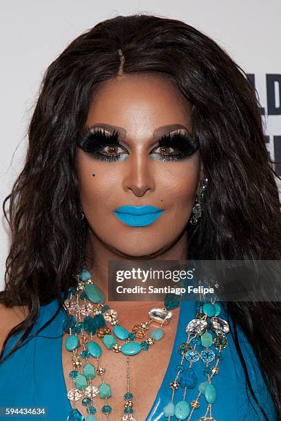 Roxxxy Andrews attends RuPaul's Drag Race All Stars season two premiere at Crosby Street Hotel on August 23, 2016 in New York City.