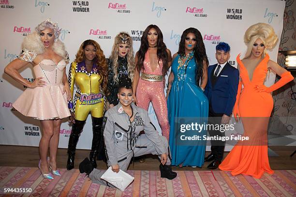 Ginger Minj, Alyssa Edwards, Coco Montrese, Katya Zamolodchikova, Raven Symone, Tatianna, Roxxxy Andrews, Phi Phi Ohara and Alaska Thunderfuck attend...