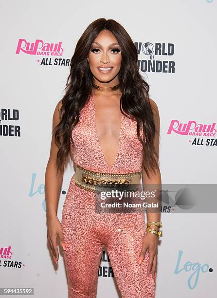 Tatianna attends the "RuPaul's Drag Race All Stars" season two premiere at Crosby Street Hotel on August 23, 2016 in New York City.