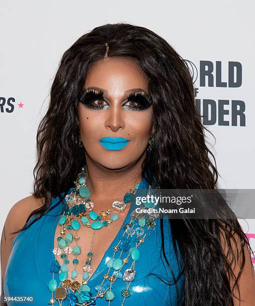 Roxxxy Andrews attends the "RuPaul's Drag Race All Stars" season two premiere at Crosby Street Hotel on August 23, 2016 in New York City.