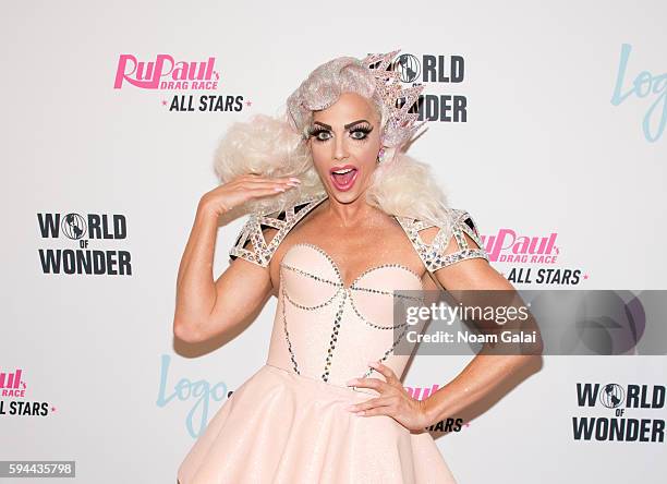 Alyssa Edwards attends the "RuPaul's Drag Race All Stars" season two premiere at Crosby Street Hotel on August 23, 2016 in New York City.