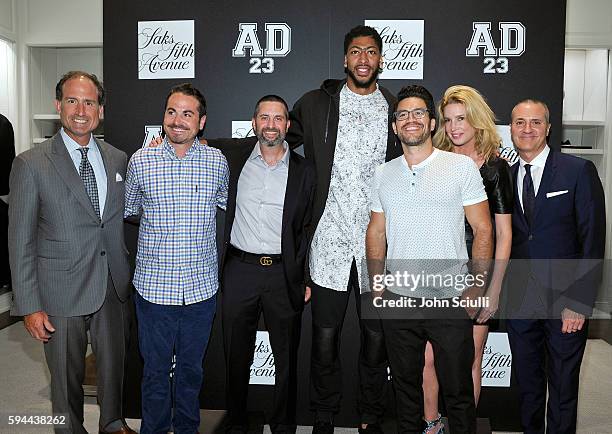 Tom Ott, SVP GMM Menswear, David Wurth, publisher, CSQ, Jordan Grotzinger, Anthony Davis, Tai Lopez, Sarah Zapp, Todd Hoyles, VP & GM Saks Fifth...