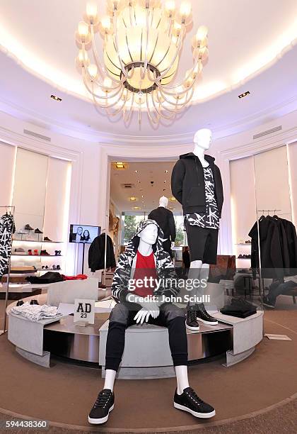 General view at Saks Fifth Avenue Beverly Hills launch of the exclusive Saks Fifth Avenue x Anthony Davis Collection at Saks Fifth Avenue Beverly...