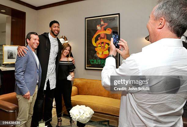 Anthony Davis and guests attend Saks Fifth Avenue Beverly Hills launch of the exclusive Saks Fifth Avenue x Anthony Davis Collection at Saks Fifth...