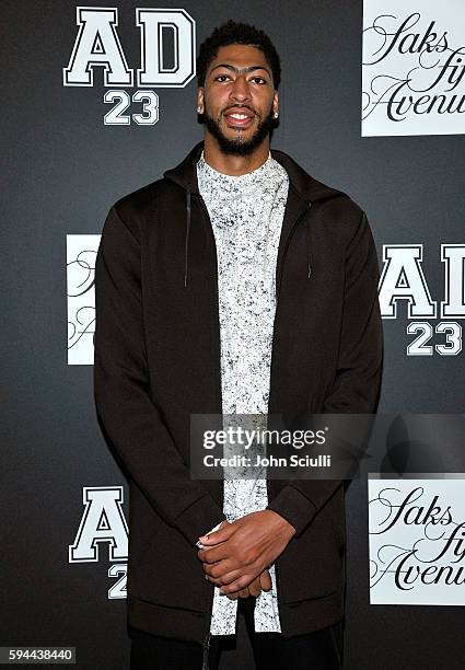 Anthony Davis attends Saks Fifth Avenue Beverly Hills launch of the exclusive Saks Fifth Avenue x Anthony Davis Collection at Saks Fifth Avenue...